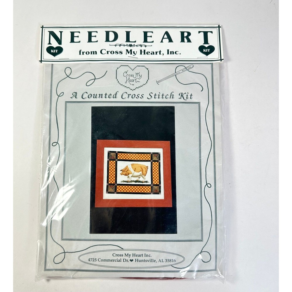 Counted Cross Stitch Kit by Cross My Heart Sweet Pig